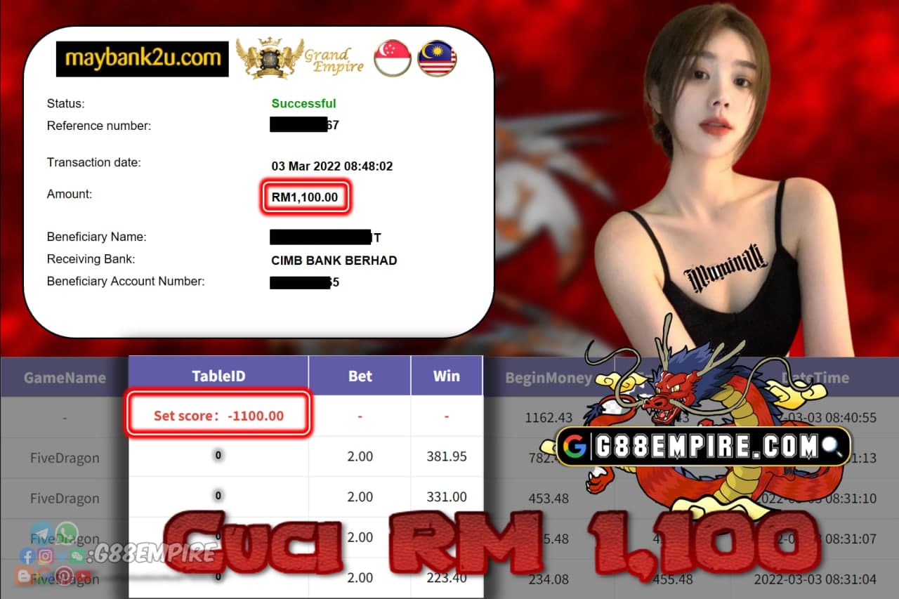 918KISS - FIVEDRAGON CUCI RM1,100 !!!