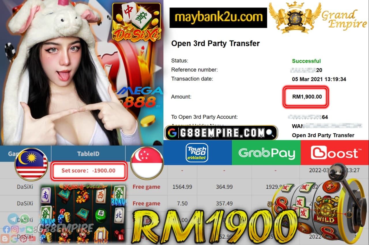 MEGA888  - DASIXI CUCI RM1,900 !!!