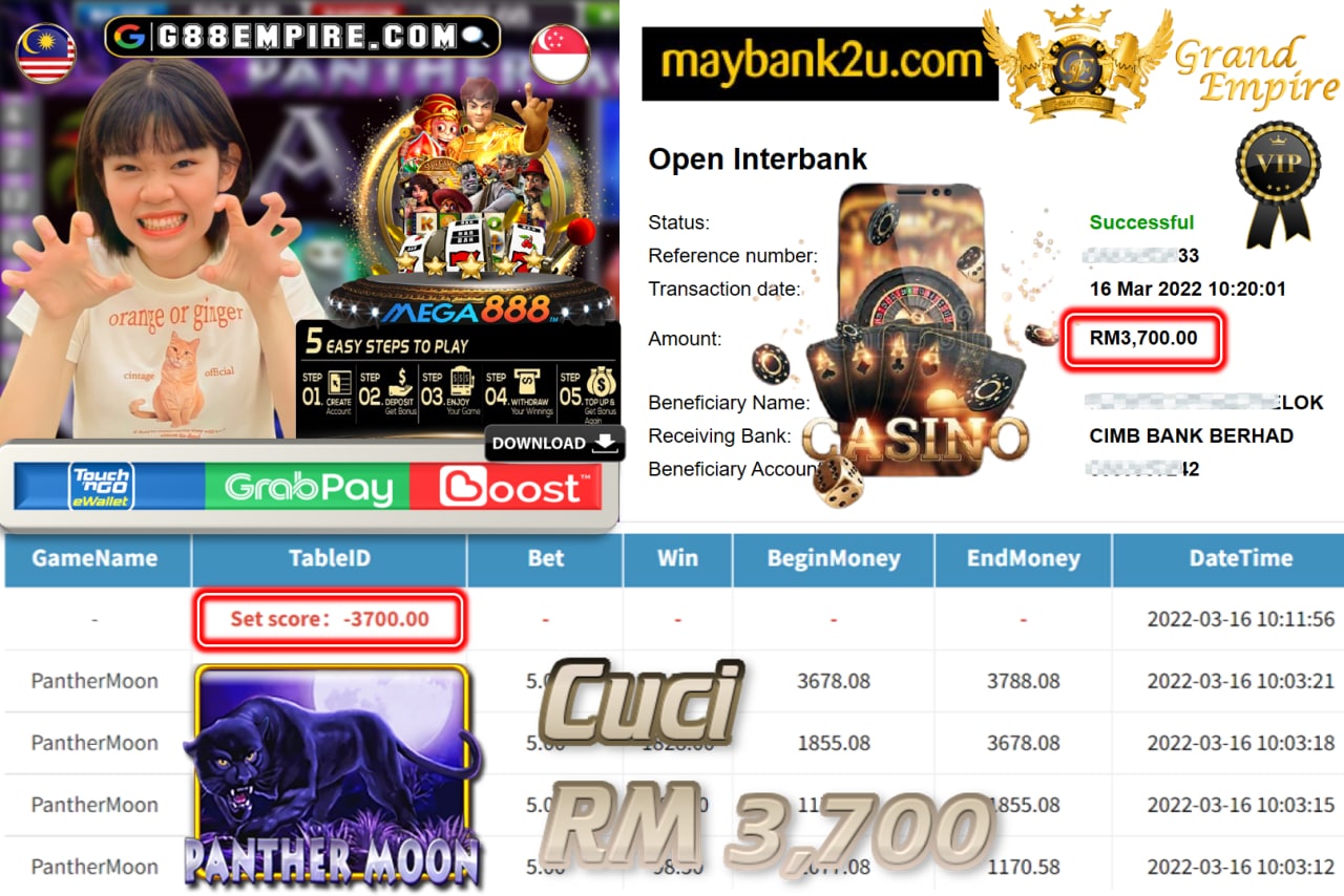 MEGA888 - PANTHERMOON CUCI RM3,700 !!!