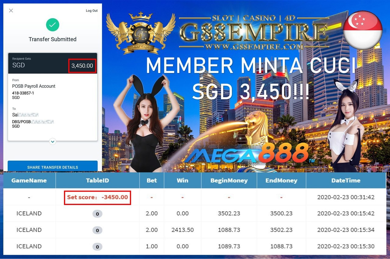 MEMBER MINTA CUCI SGD 3,450!!!