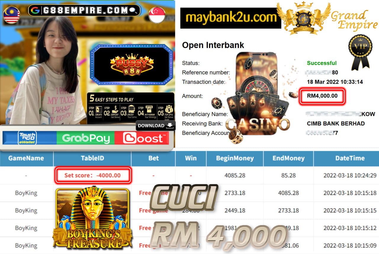 PUSSY888 - BOYKING CUCI RM4,000 !!!