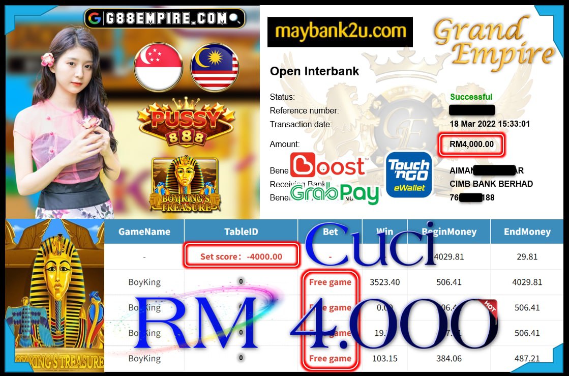 PUSSY888 - BOYKING CUCI RM4,000 !!!