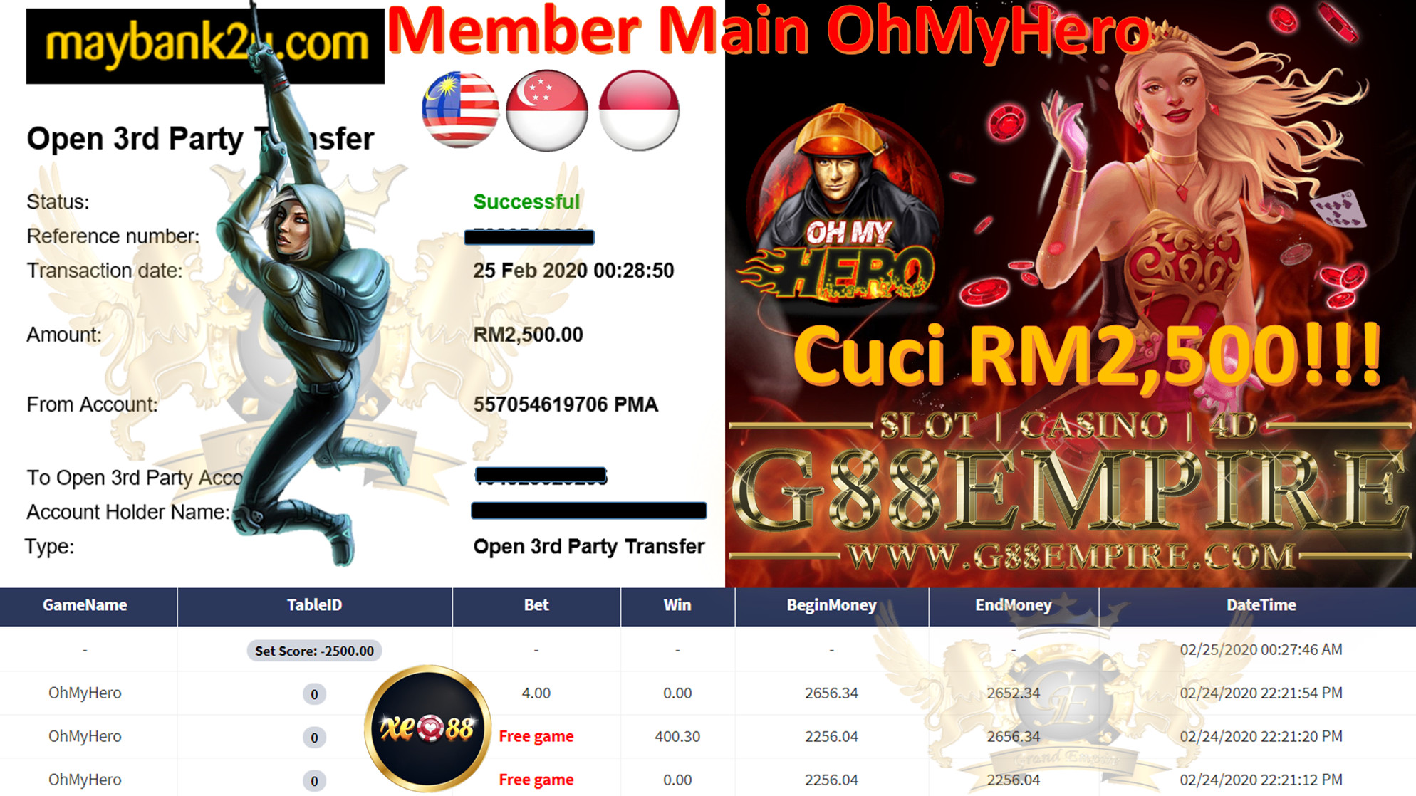 MEMBER MAIN OHMYHERO CUCI RM2,500!!!