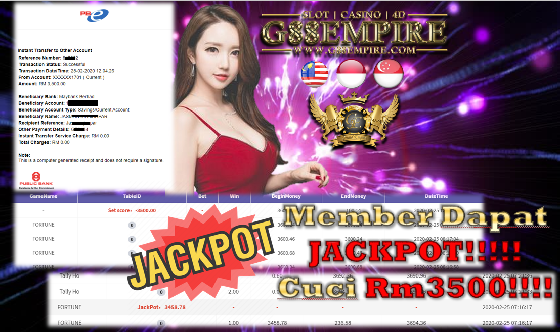 MEMBER MAIN 918KISS DAPAT JACKPOT TERUS CUCI RM3500!!!!!