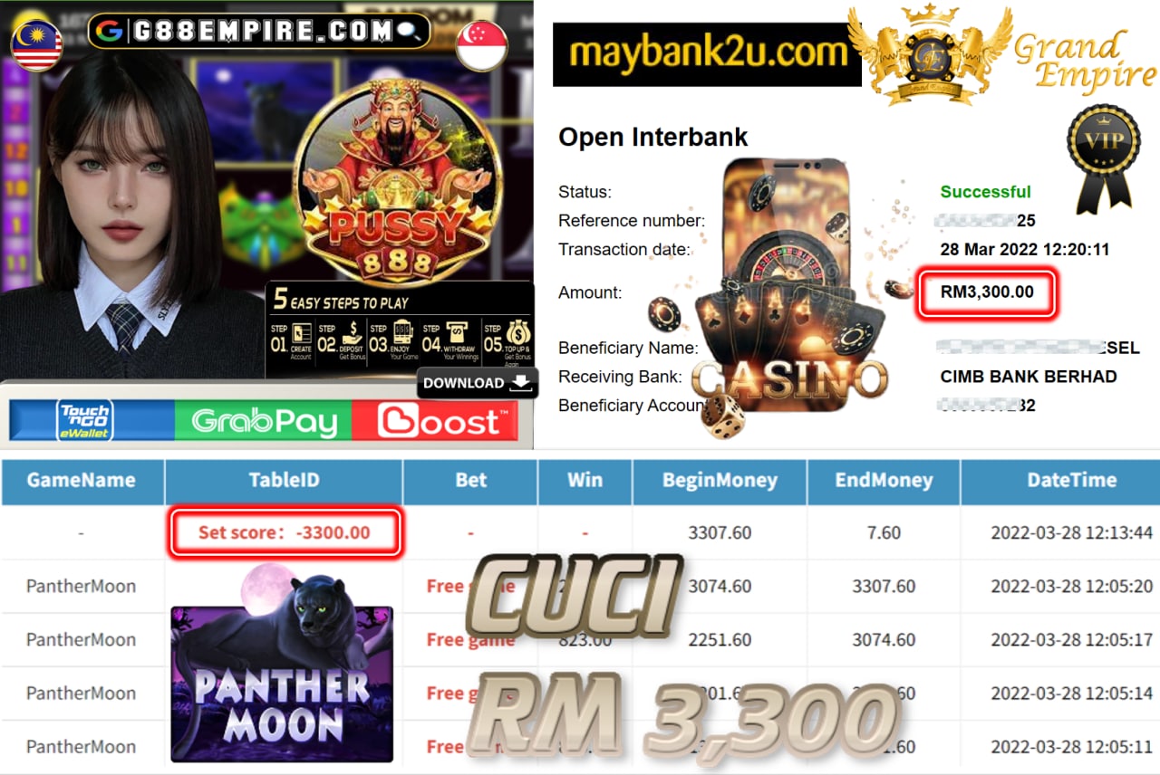 PUSSY888 - PANTHERMOON CUCI RM3,300 !!!