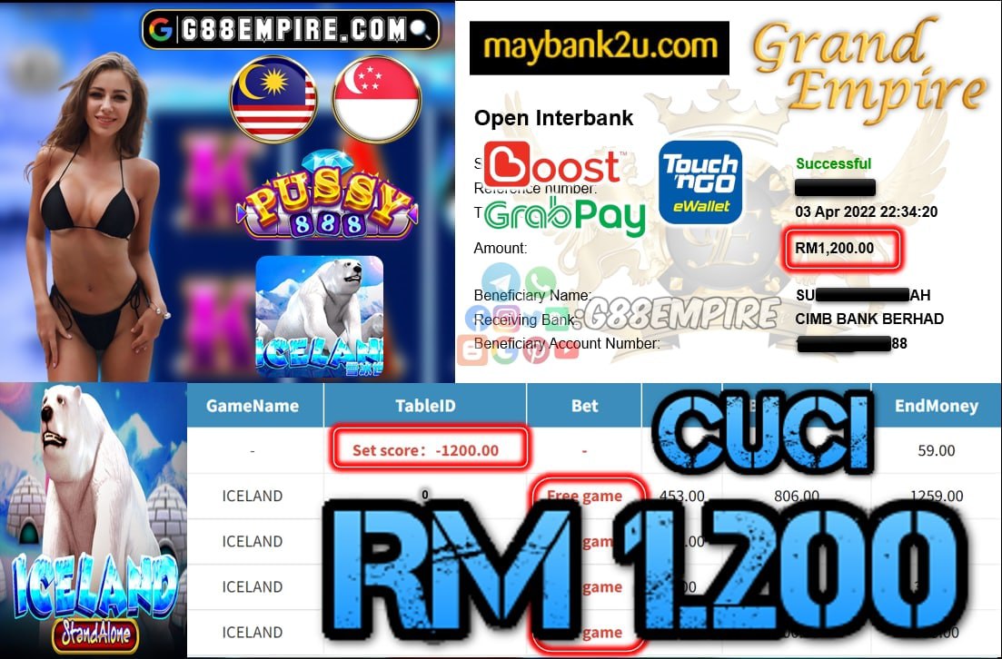 PUSSY888 - ICELAND CUCI RM1.200 !!!