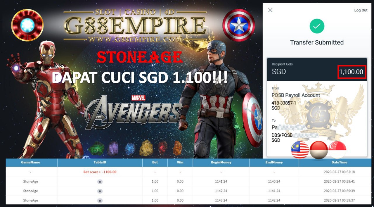 STONEAGE DAPAT CUCI SGD 1.100!!!