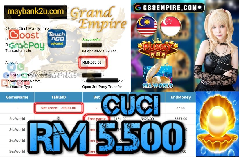 PUSSY888 - SEAWORLD CUCI RM5.500 !!!