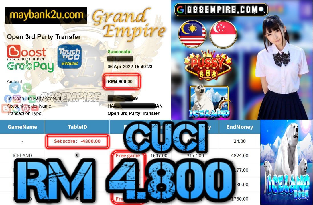 PUSSY888 - ICELAND - CUCI RM4.800 !!!!