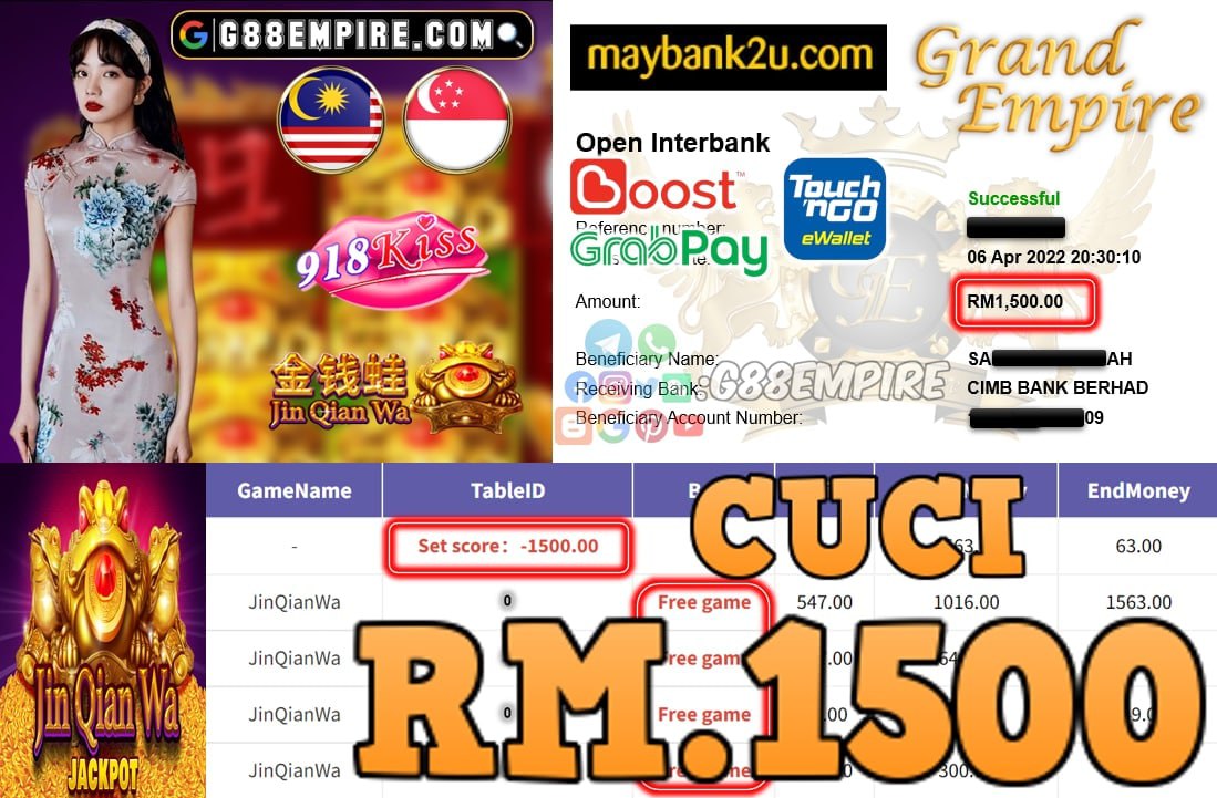 918KISS - JINQIANWA - CUCI RM1.500 !!!!!