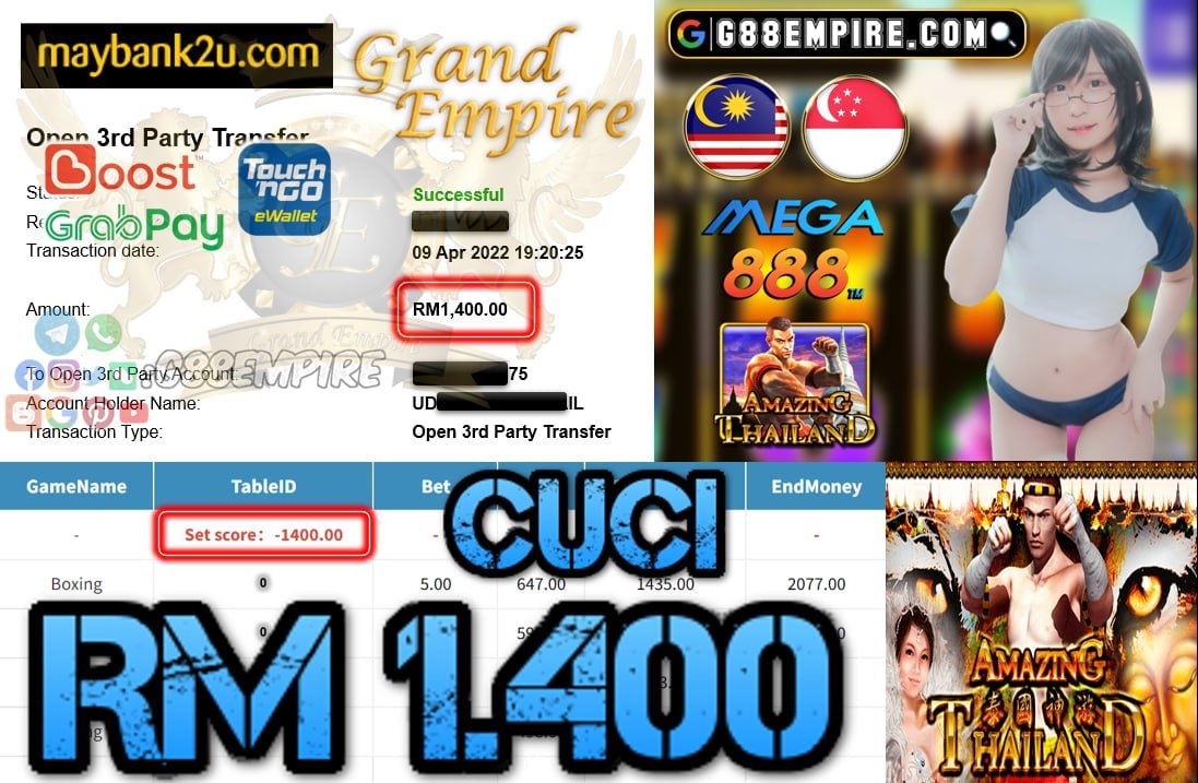 MEGA888 - BOXING - CUCI RM1.400 !!!!