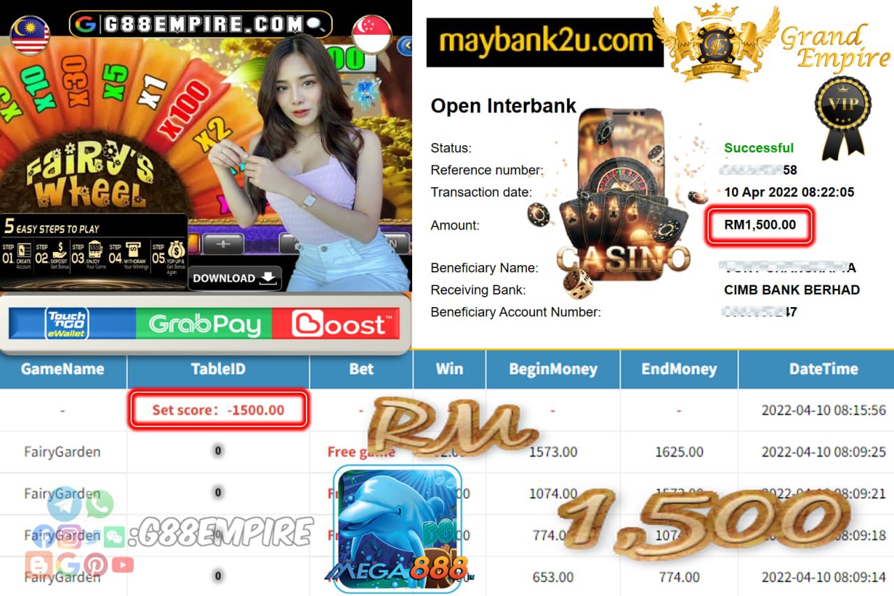 MEGA888 - FAIRYGARDEN - CUCI RM1.500 !!!!