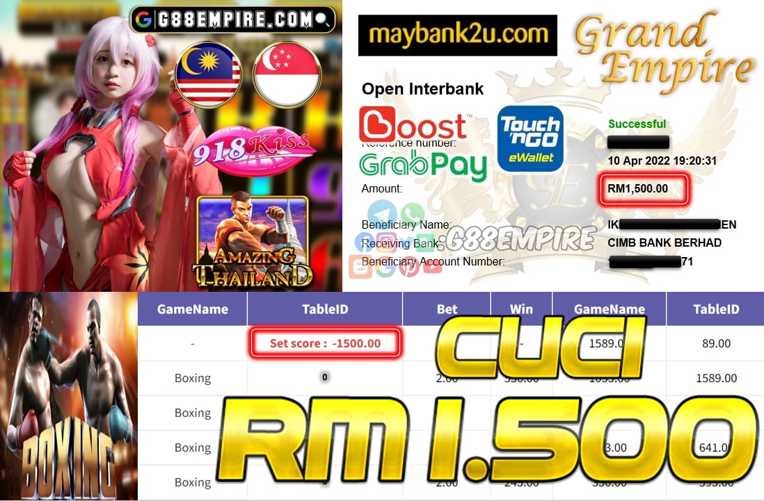 918KISS - BOXING - CUCI RM 1.500 !!!