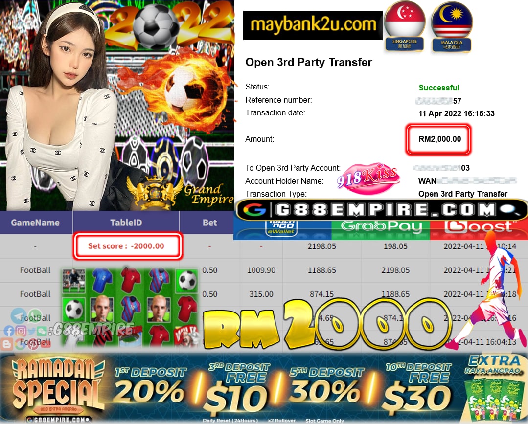 918KISS - FOOTBALL CUCI RM2,000 !!!