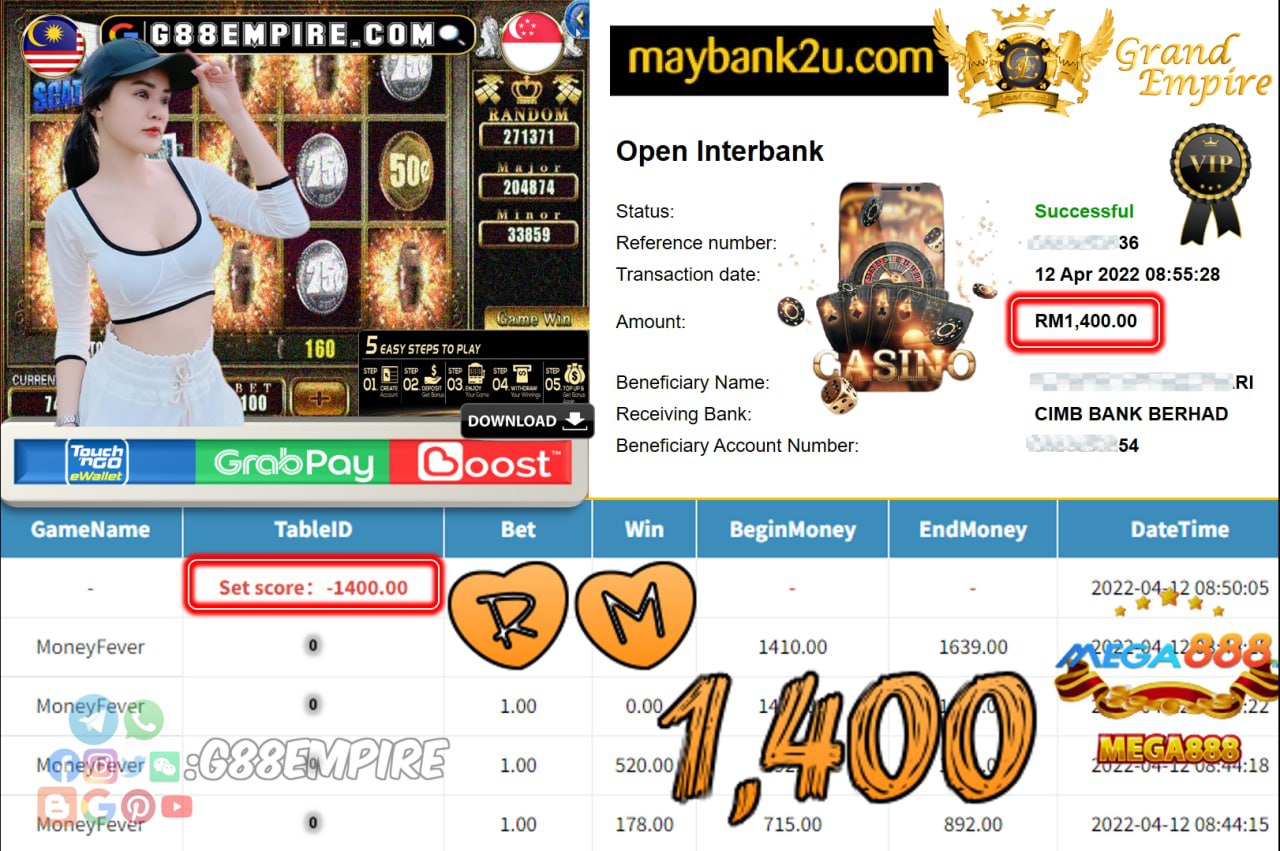 MEGA888 - BOYKING - CUCI RM1.400 !!!!