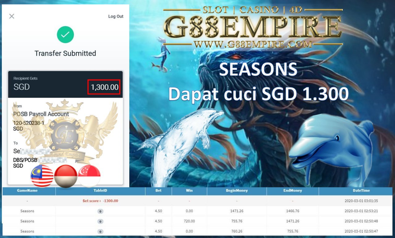 SEASONS DAPAT CUCI SGD 1.300!!!