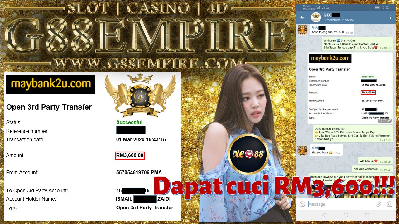 XE88  DAPAT CUCI RM3,600!!!
