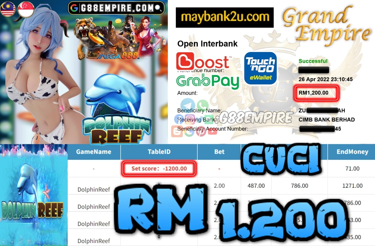 MEGA888 - DOLPHINREEF - CUCI1.200 !!!