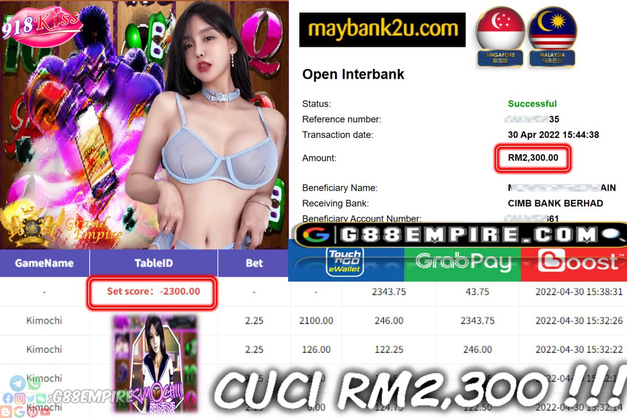 918KISS - KIMOCHI CUCI RM2,300 !!!