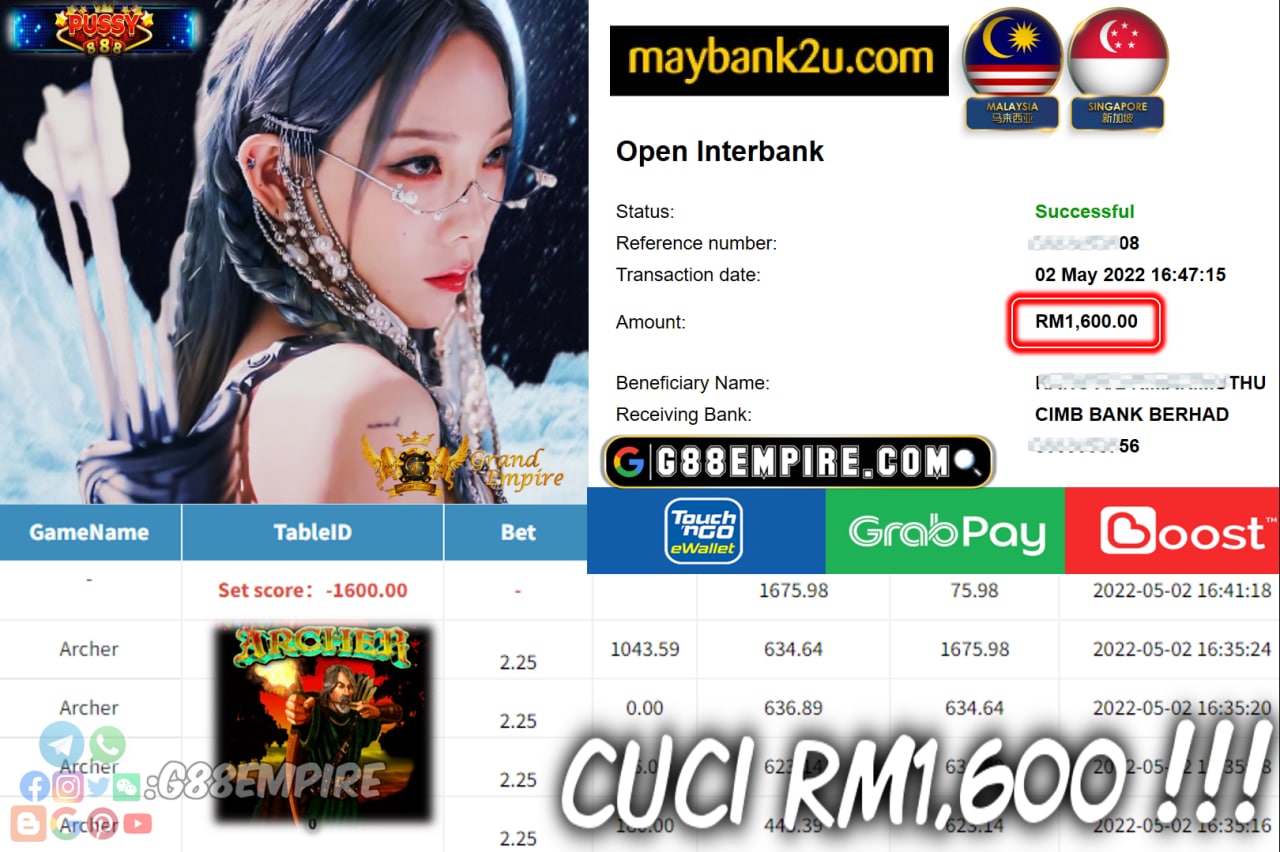 PUSSY888 - ARCHER CUCI RM1,600 !!!