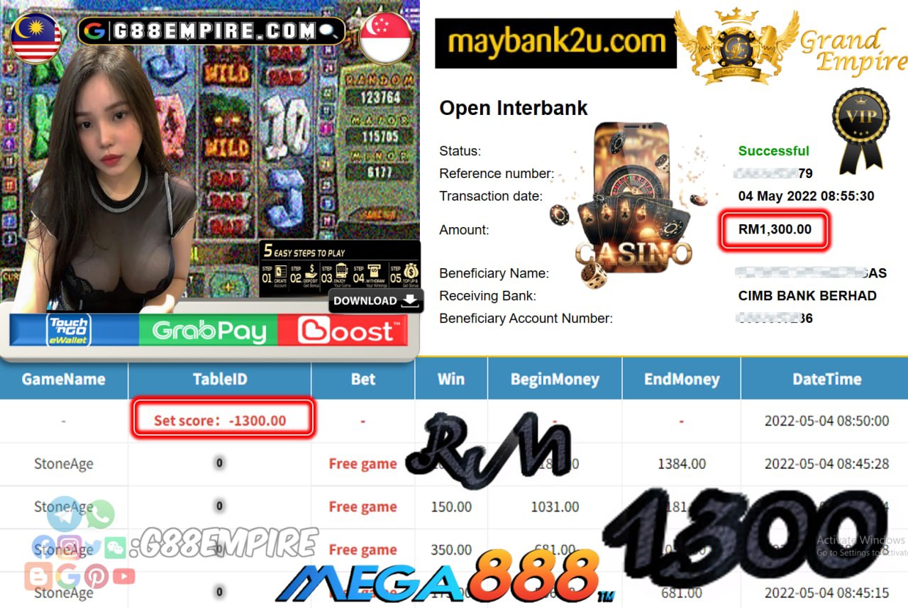 MEGA888 - STONEAGE CUCI RM1,300 !!!