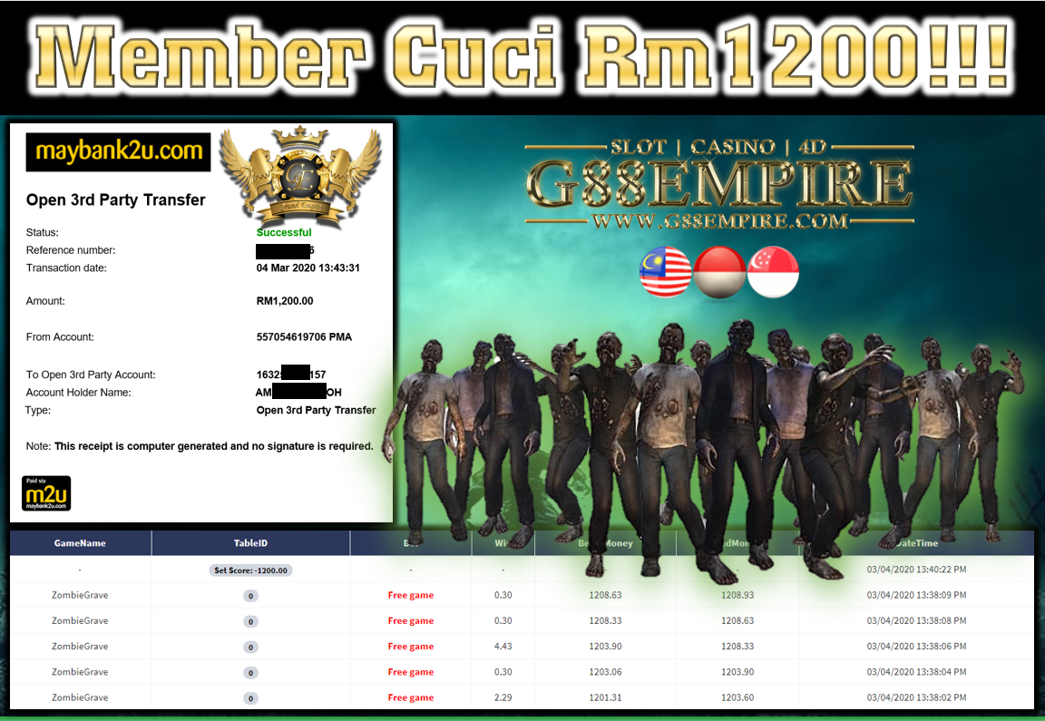 MEMBER MAIN XE88 ZOMBIRGRAVE DPT CUCI RM1,200!!!!!