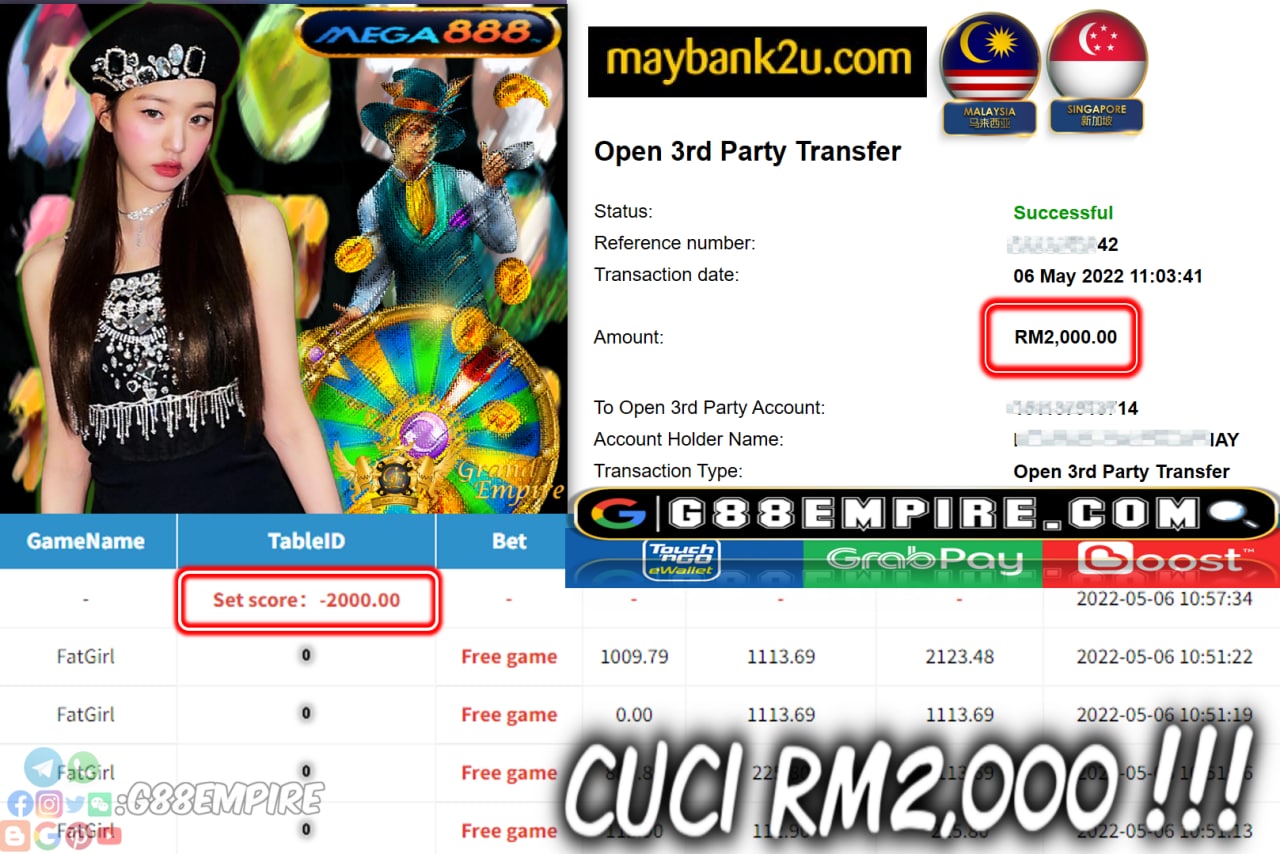 MEGA888 - FATGIRL - CUCI RM2,000 !!!!