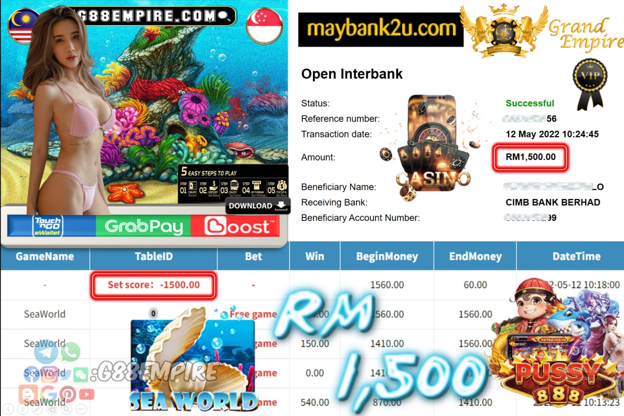 PUSSY888 - SEAWORLD CUCI RM1,500 !!!