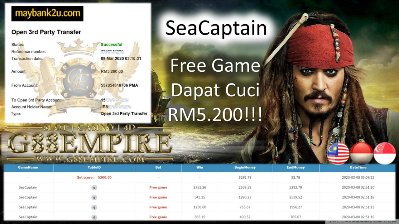 SEACAPTAIN FREE GAME DAPAT CUCI RM5.200!!!