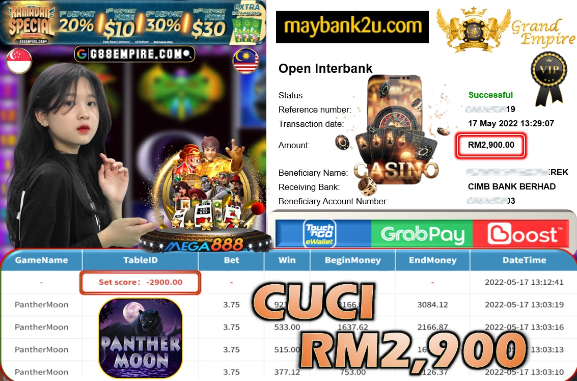 MEGA888 - PANTHERMOON CUCI RM2,900 !!!