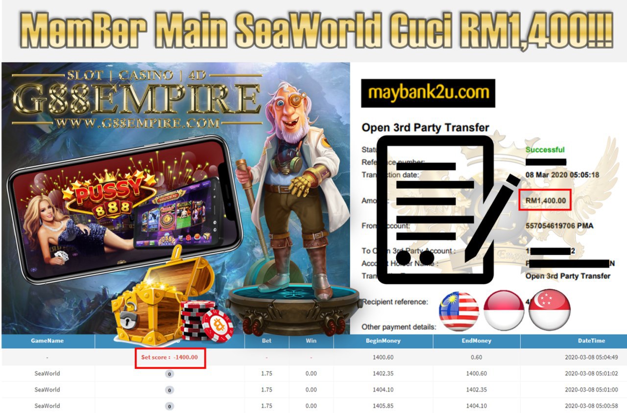 MEMBER MAIN SEAWORLD CUCI RM1,400!!!