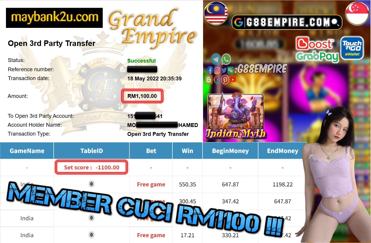 MEGA888 - INDIA CUCI RM1100 !!!