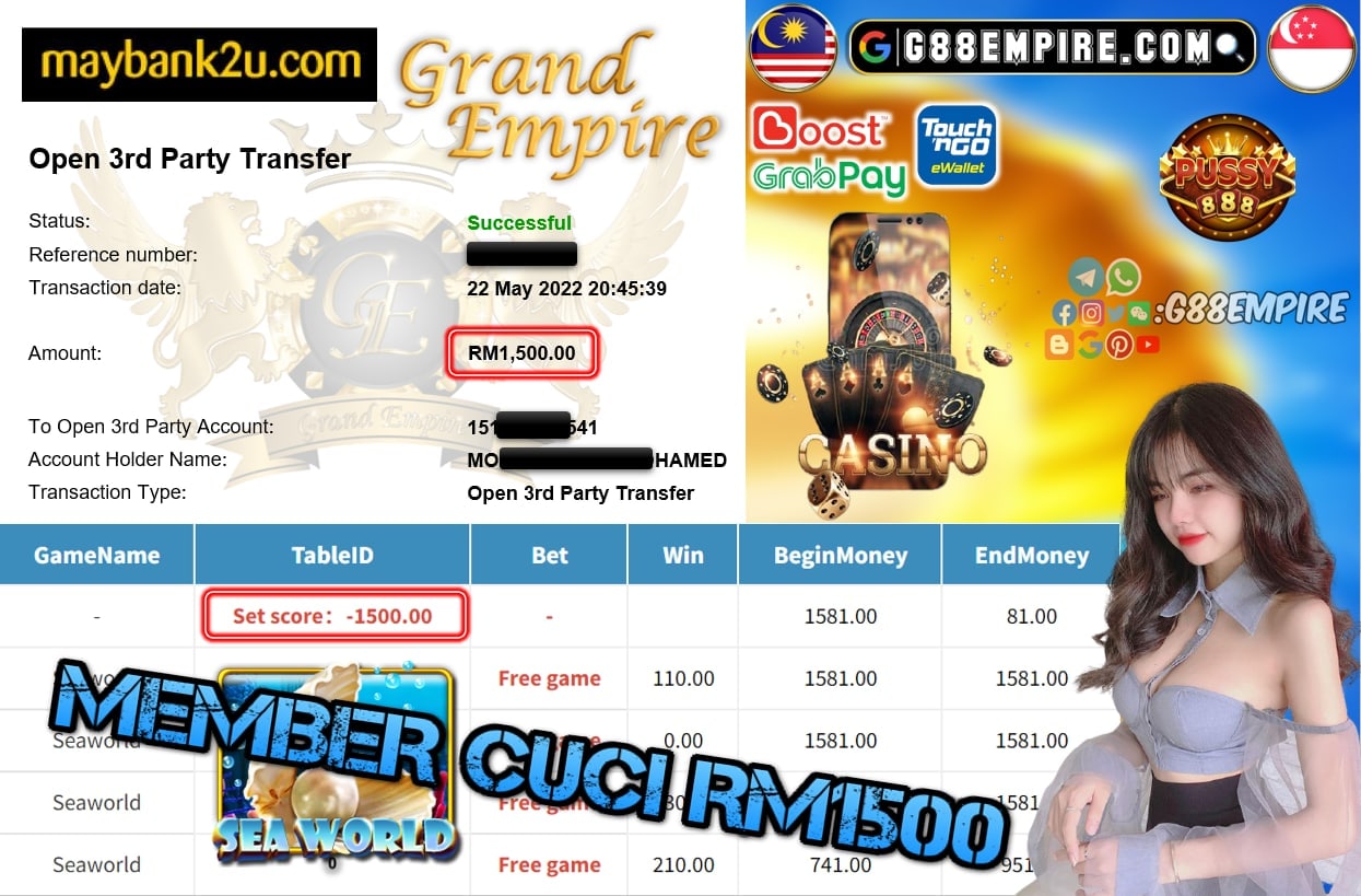 PUSSY888 - SEAWORLD - CUCI RM1500 !!!