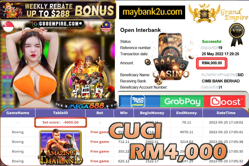 MEGA888 - BOXING CUCI RM4,000 !!!