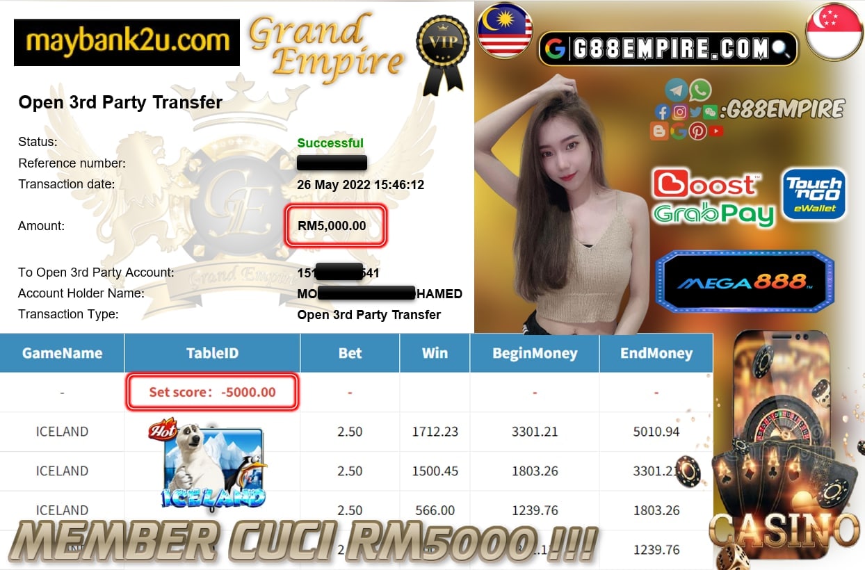 MEGA888 - ICELAND CUCI RM5000 !!!