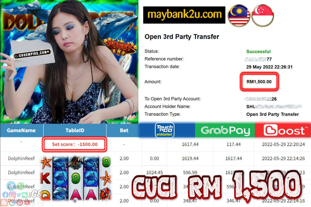 PUSSY888 - DOLPHINREEF CUCI RM1500 !!!