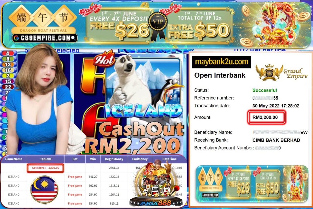 MEGA888 - ICELAND CUCI RM2,200 !!!