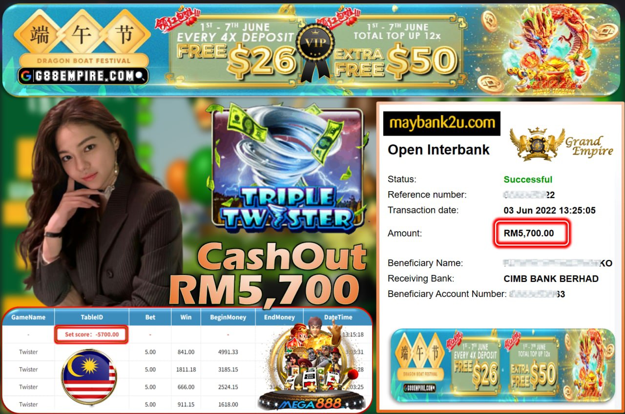 MEGA888 - TWISTER CUCI RM5,700 !!!