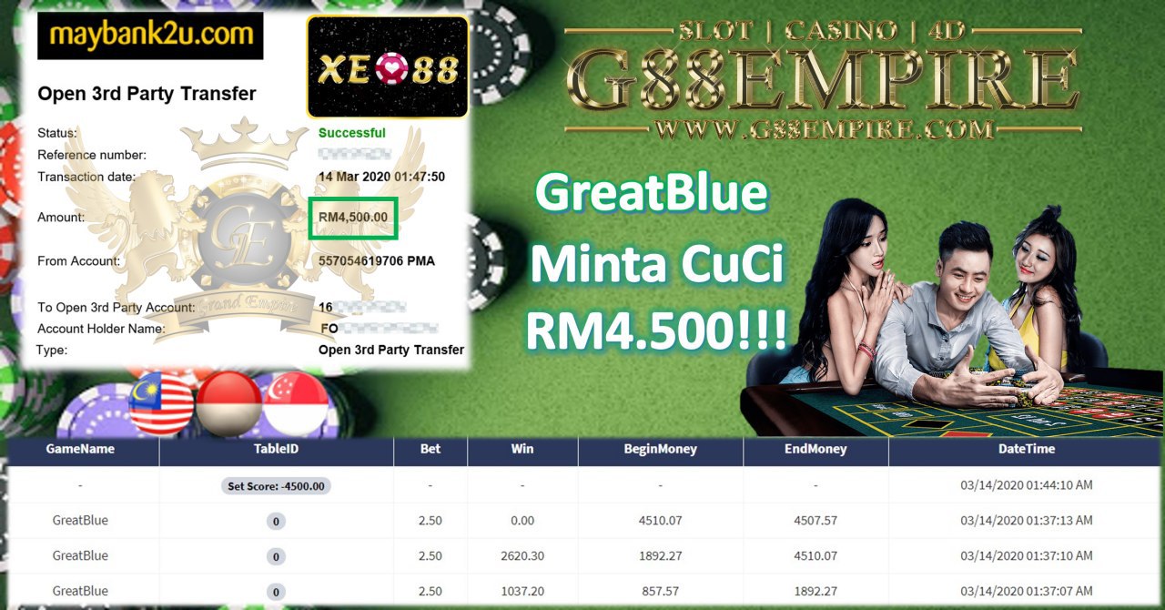 GREATBLUE MINTA CUCI RM4.500!!!