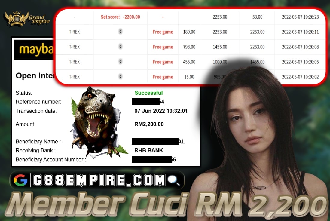 PUSSY888 - T-REX - CUCI RM2.200