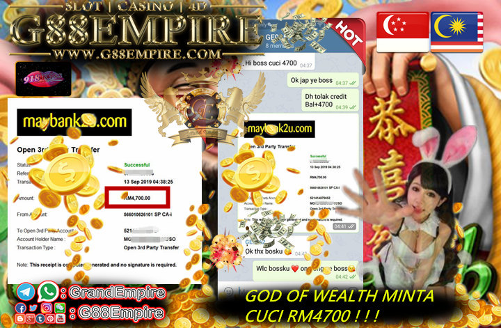 CUSTOMER MAIN GOD OF WEALTH CUCI RM4700 !! 