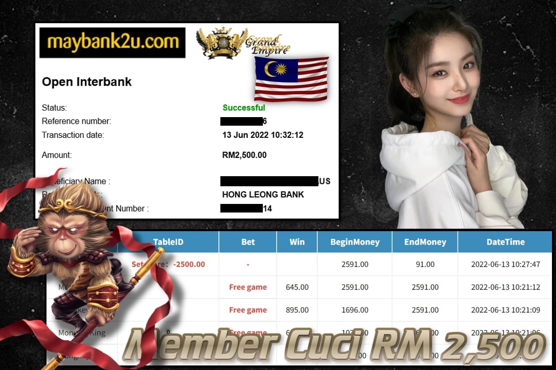 PUSSY888 -  MONGKEYKING CUCI RM2,500 !!!