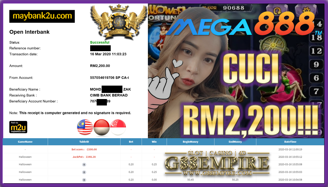 JACKPOT JATUH CUCI RM2,200!!!!