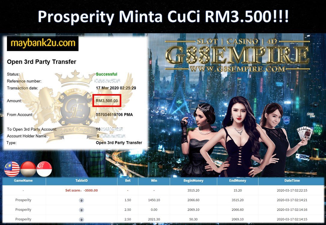 PROSPERITY MINTA CUCI RM3.500!!!
