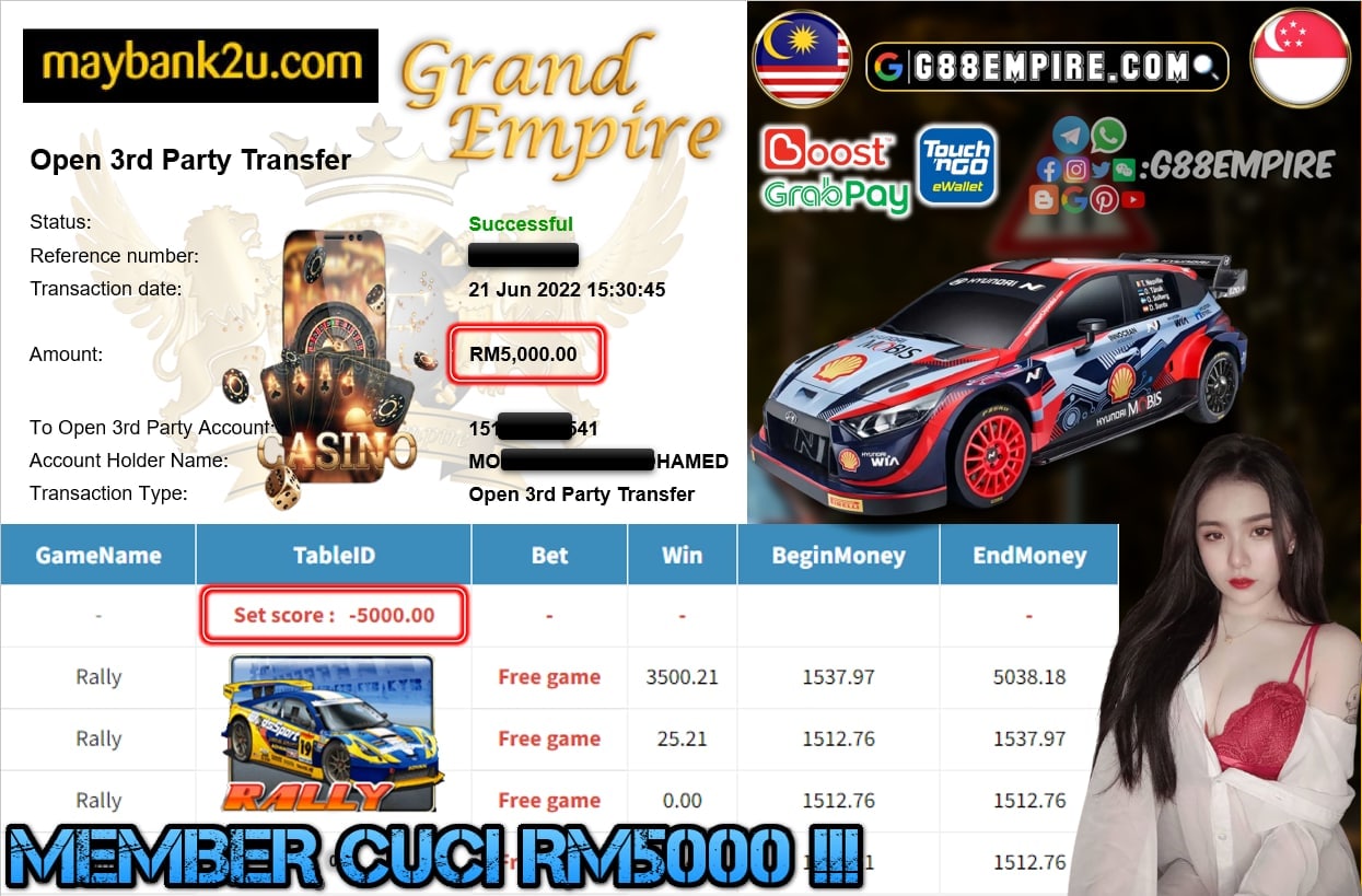 MEGA888 - RALLY CUCI RM5000 !!!