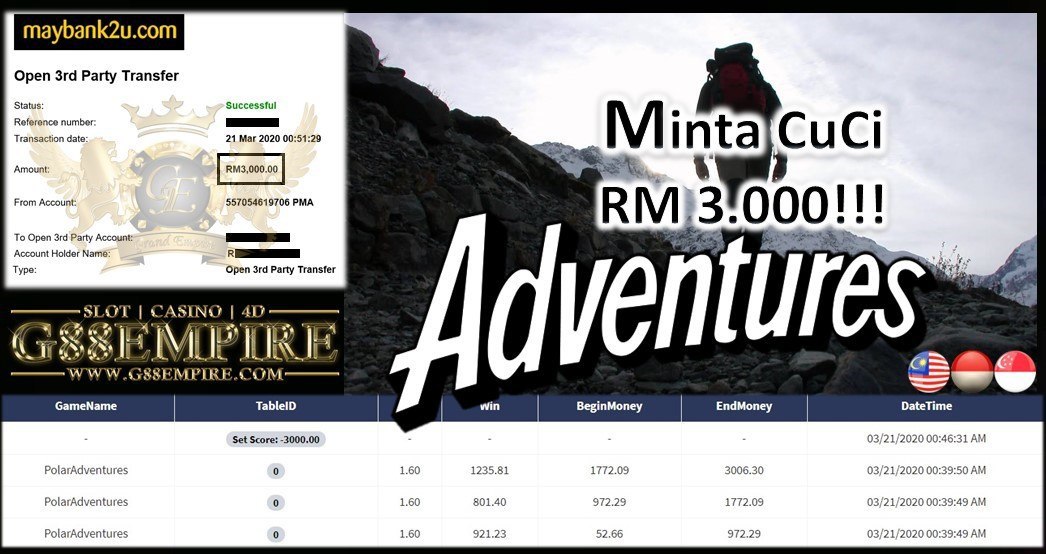 ADVENTURES MMINTA CUCI RM3,000!!!