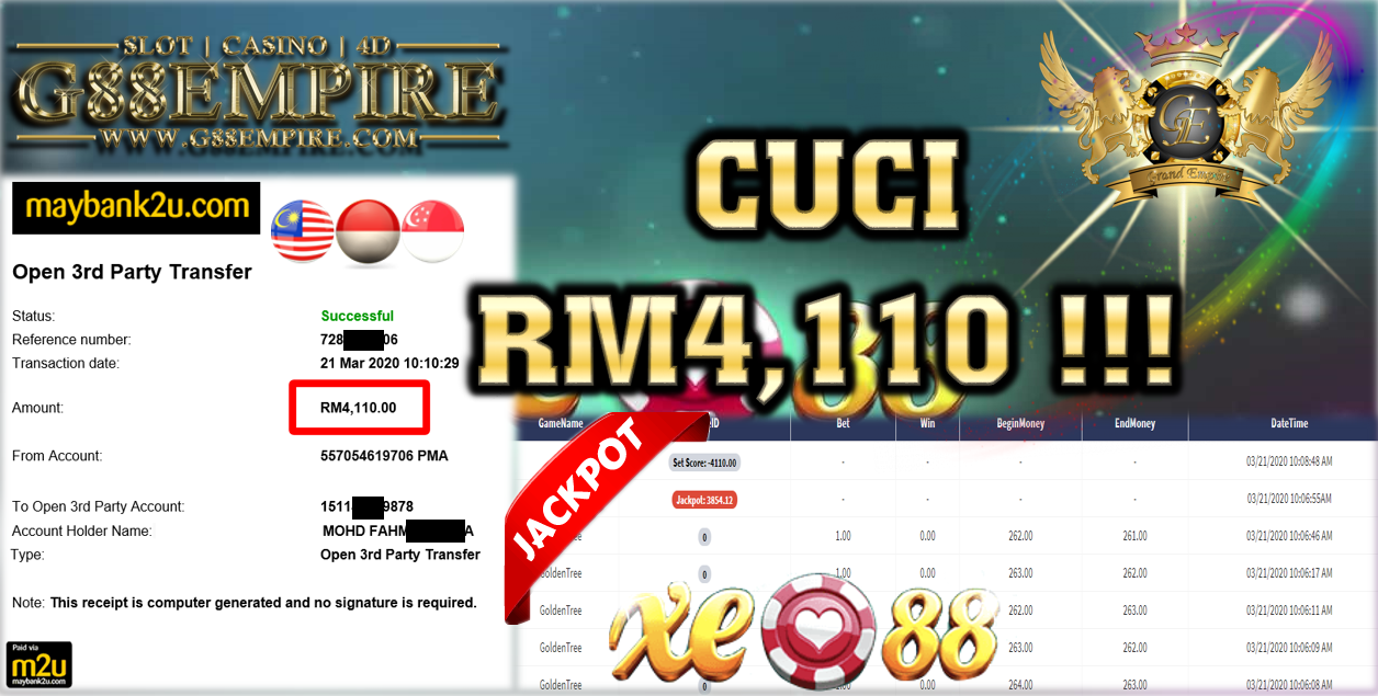 MEMBER MAIN GOLDEN TREE CUCI RM4,110!!!