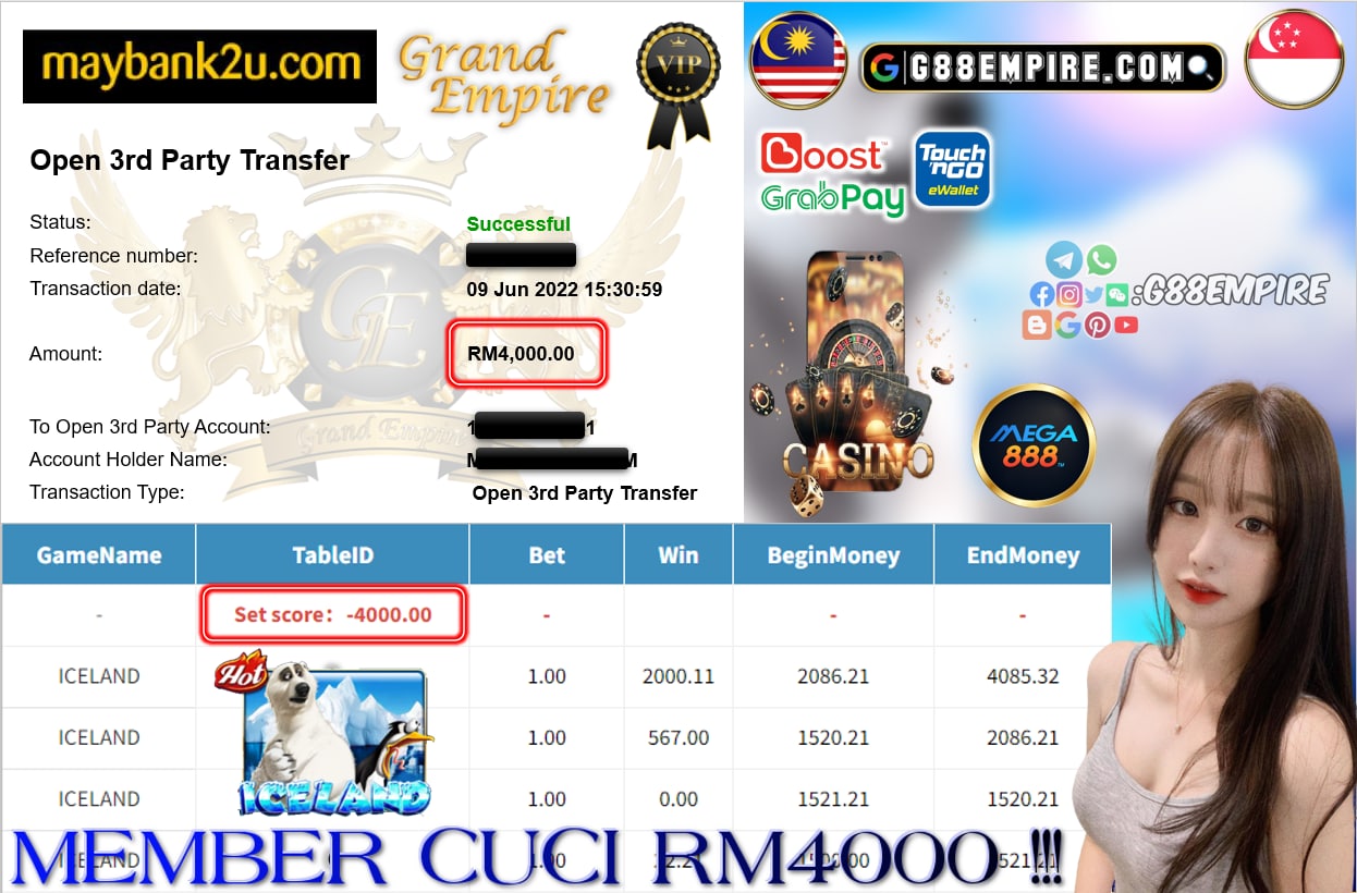 MEGA888 - ICELAND CUCI RM4000 !!!