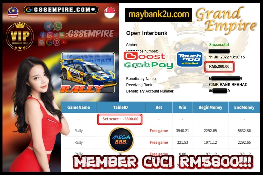 MEGA888 RALLY CUCI RM5800