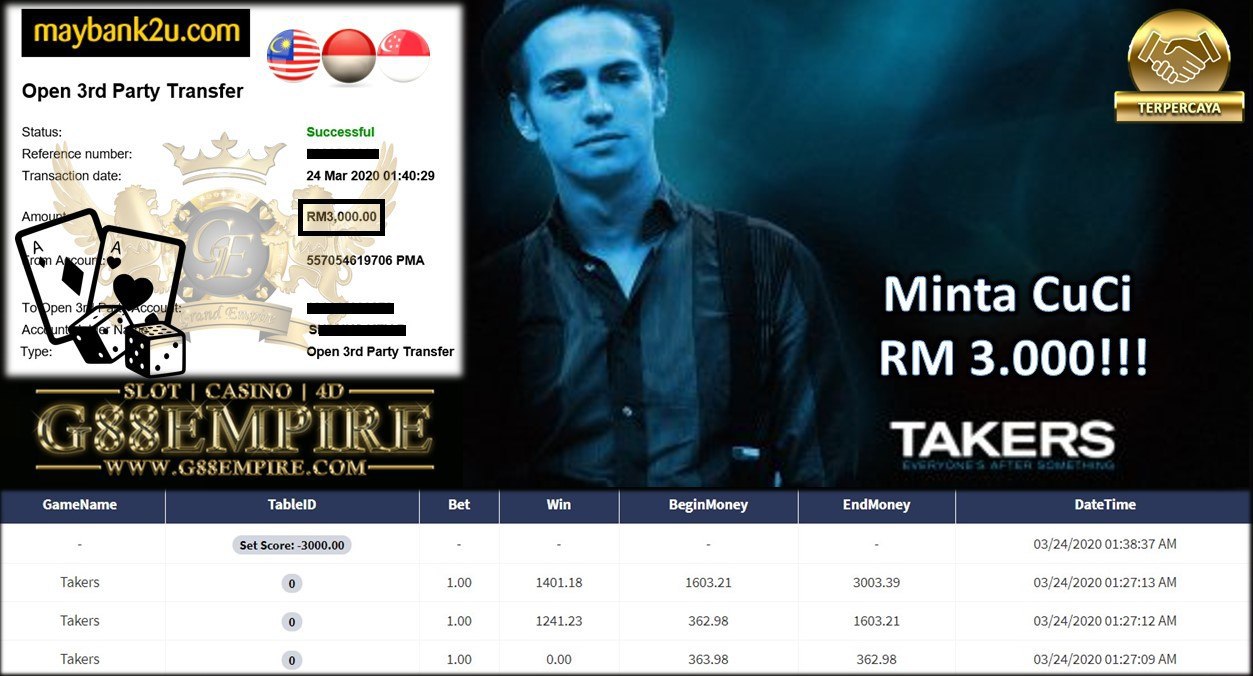 TAKERS MINTA CUCI RM 3.000!!!